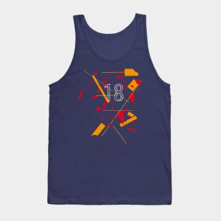 abstract 18 Tank Top